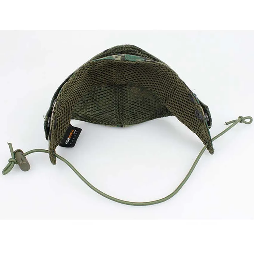 TMC Регулируемый Cordura Половина лица Ma sk тактическое Защитное снаряжение Лесной Камуфляж Ma sk