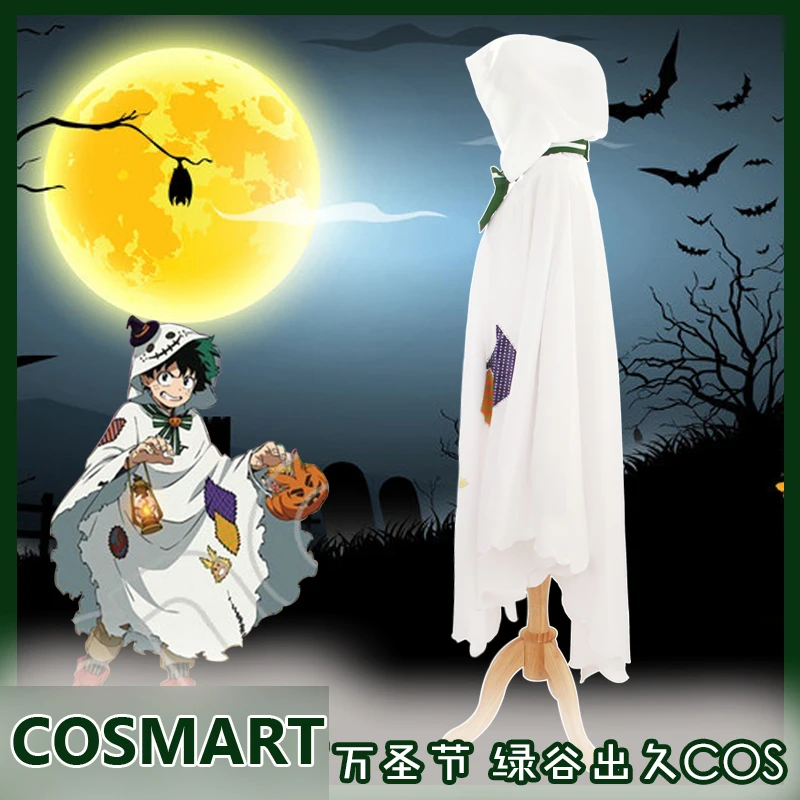 [STOCK]Anime Boku no MY HERO ACADEMIA Figure Midoriya Izuku Halloween Cosplay Costume Hoodie Cape Cloak Party Suit For Women Out |