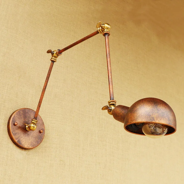 Белый Лофт стиль промышленный винтажный настенный светильник Эдисон Wandlamp светильник с длинной ручкой настенный светильник с аппликацией Мураль светодиодный