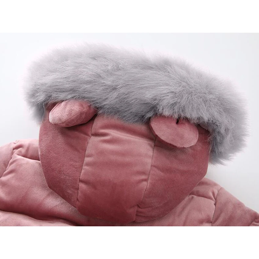 Зимняя куртка для девочек длинное утепленное хлопковое модное пальто теплая