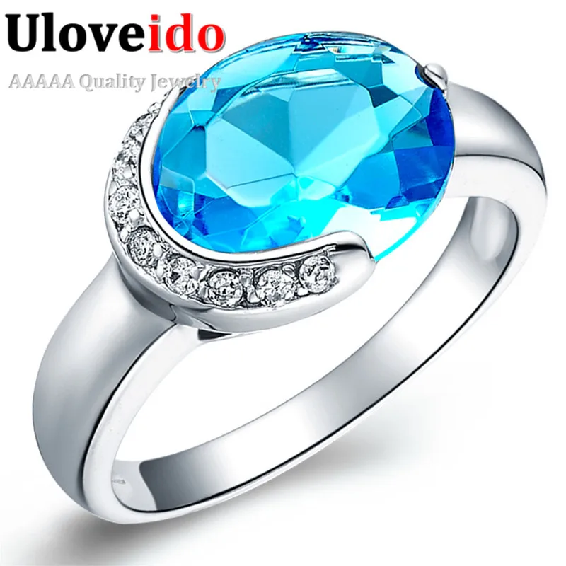 Необычные подарки ко дню Святого Валентина кольца с овальным голубым камнем