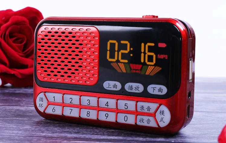 Перезаряжаемый Bluetooth беспроводной динамик fm радио приемник портативное мини