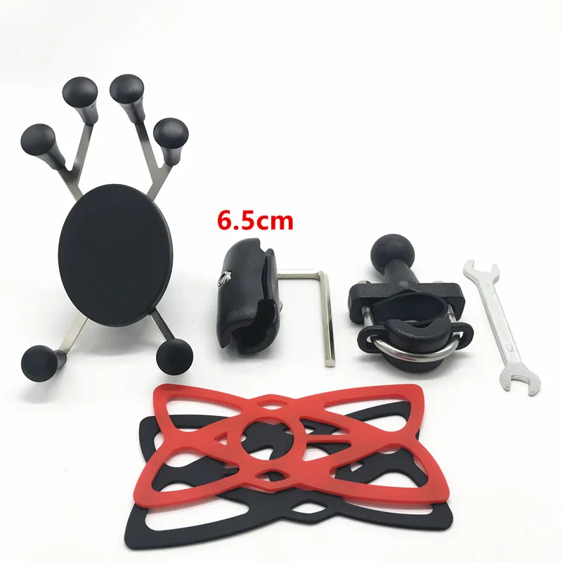 5in1 kit Крепление на руль мотоцикла u-болт Монтажная база с 1 дюймовым шаром или зеркалом заднего вида установочный комплект для gps работы крепление на ОЗУ - Цвет: 5in1 kit