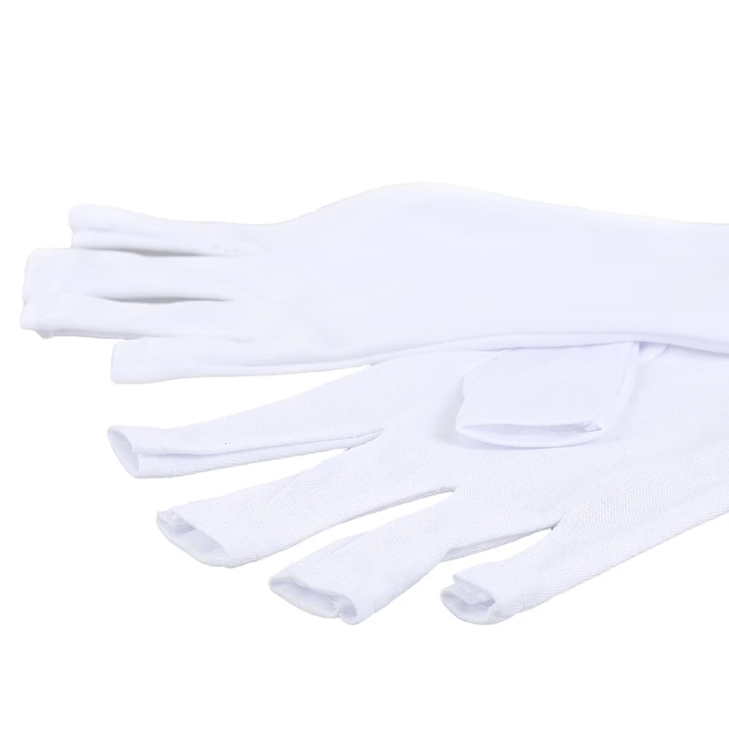 Хит продаж 1 пара перчаток для ухода за ногтями УФ светильник лампа защиты ногтей