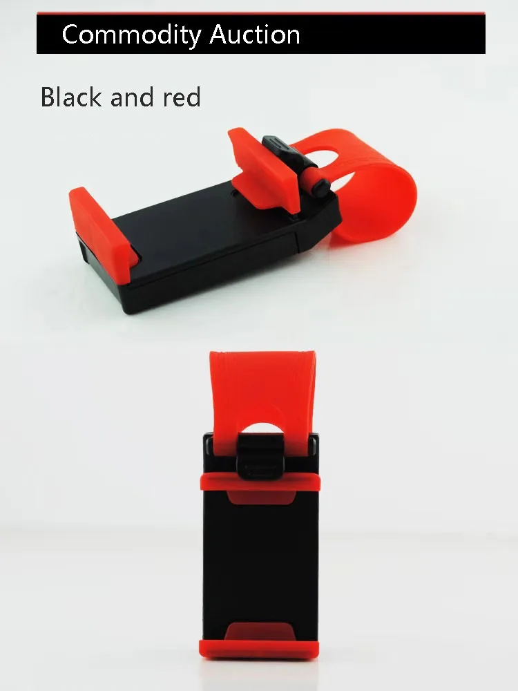 Car Holder Steering Wheel Clip Mount Cell Phone Mobile Holder Universal For IPhone Support Bracket Hang-up Mobile Phone Seat
