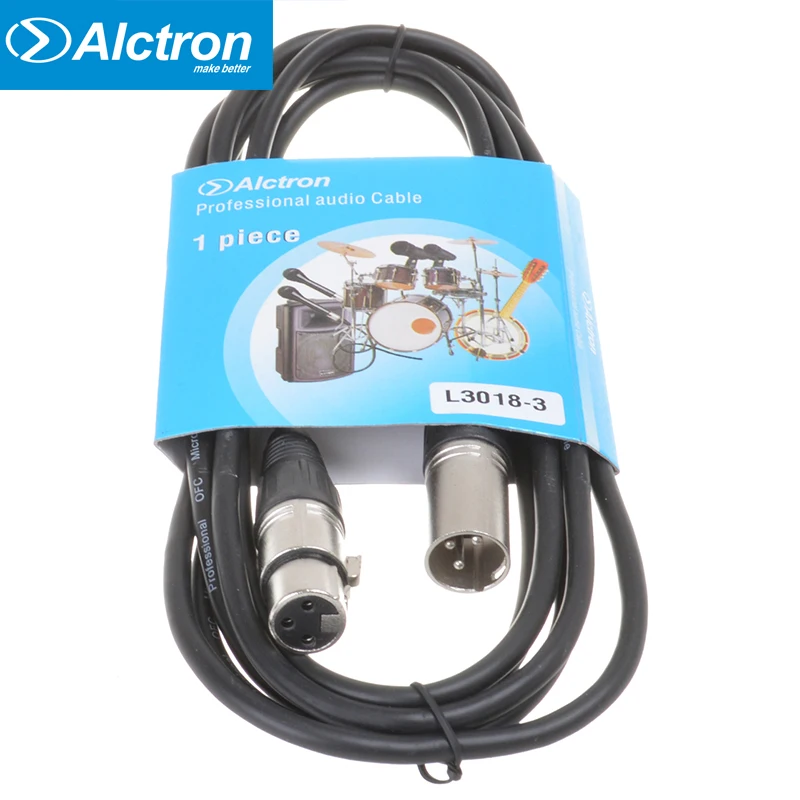 Удлинительный кабель для микрофона Alctron L3018 3 м аудиокабель линия xlr | Электроника