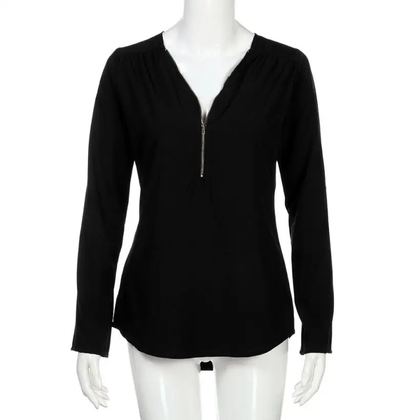 JAYCOSIN Модные женские повседневные топы оверсайз Свободный Топ с длинным рукавом