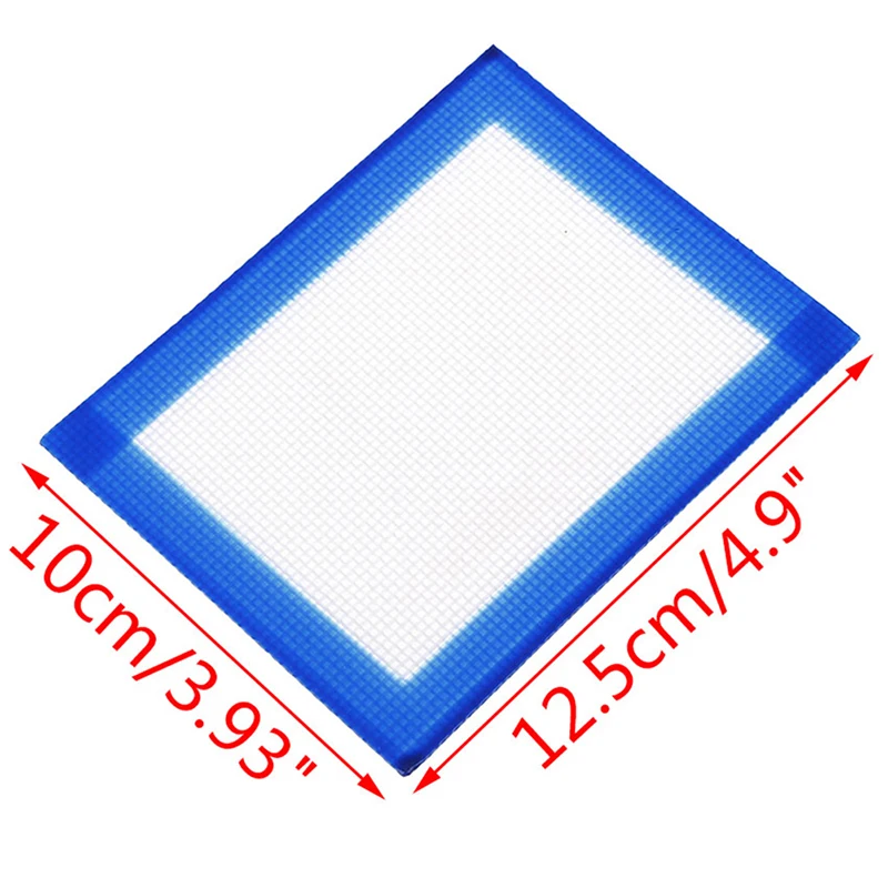 1 PCS Silicone Dab Rectangle Oil Slick Concentrate Pads Mat Non Stick Fiber Glass Silicon Table Deco Random Color | Дом и сад