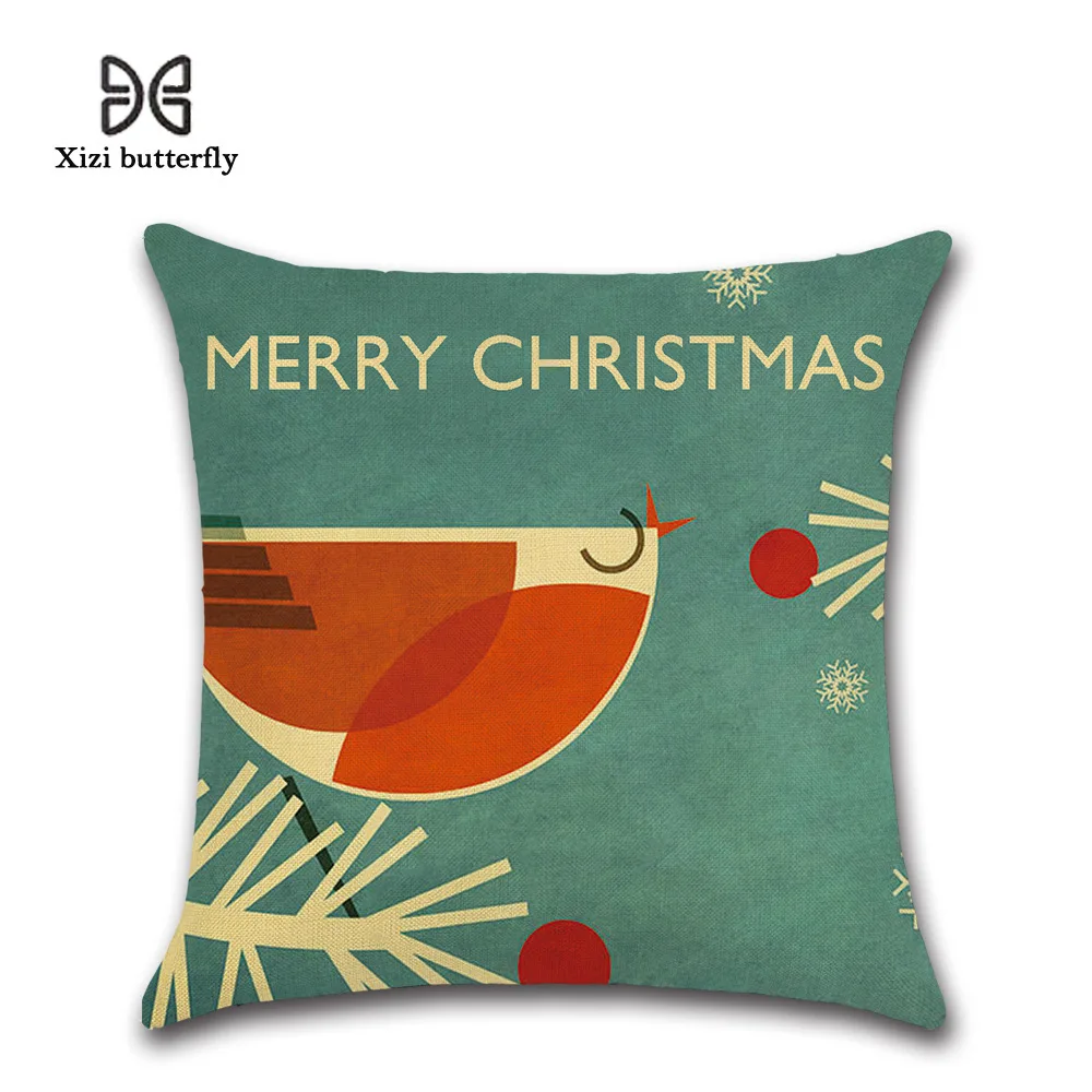 Декоративная Наволочка на Рождество подушки с принтом чехол сиденье для