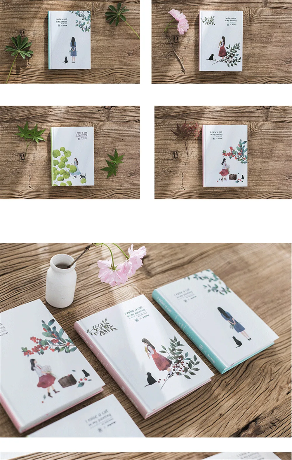 A5 Kawaii notebook Set планировщик, органайзер, личный дневник Dokibook, милый подарок, мультяшный блокнот для путешествий, блокнот, канцелярские принадлежности