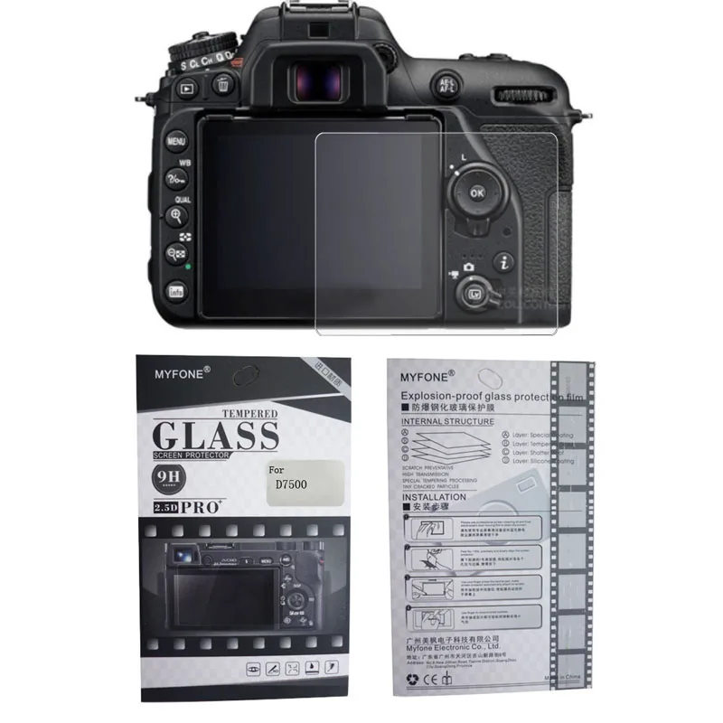Защитное стекло для камеры Nikon D90 D7000 D3000 D3100 D7500 D3300 D3400 D3500 D5100 D5200 D5300 D7100|Защита
