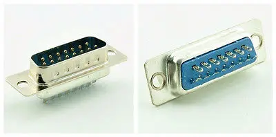 10 шт. разъем типа папа для пайки 15 контактов VGA DB 2 ряда DB15F | Обустройство дома