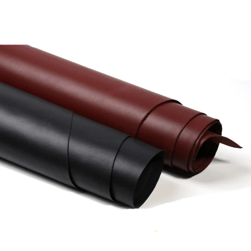 

high grad full grain leather material cowhide leather true leather color black color red brown 1.6-1.8mm good leather for bag