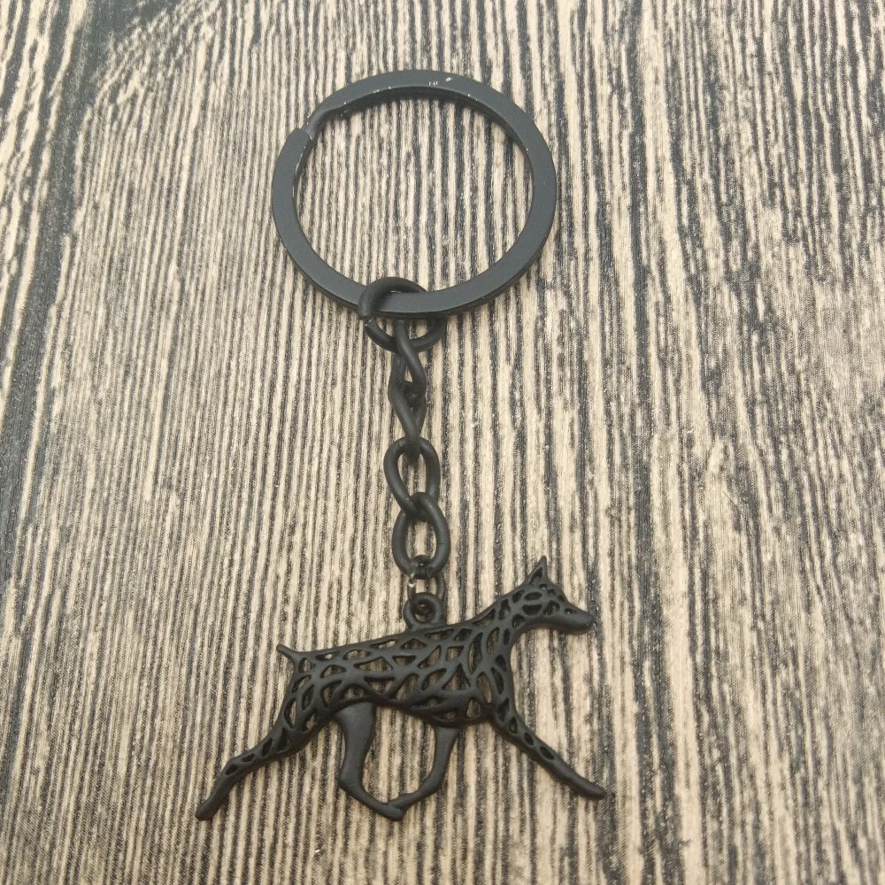 Брелок для ключей Doberman Модная бижутерия домашних питомцев подходит женщин и