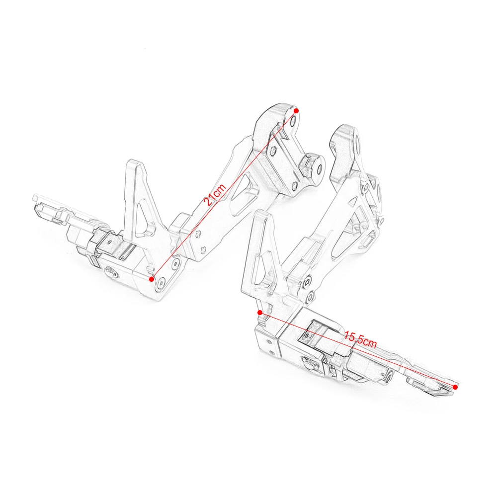 SMOK для Honda CB650F CBR650F 2014 2015 2016 2017 2018 Мотоцикл с ЧПУ Алюминиевый сплав задние