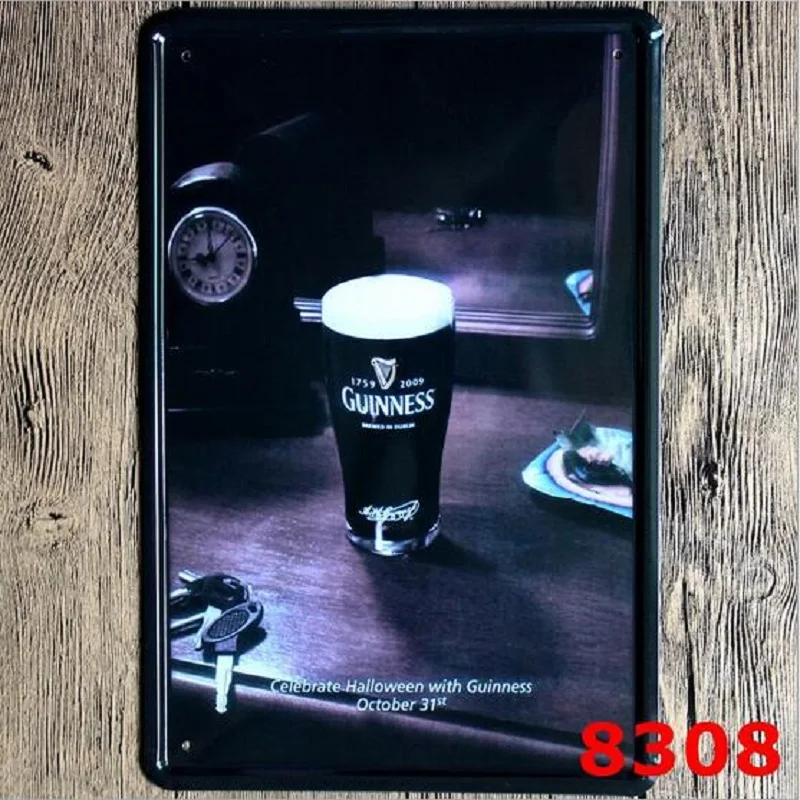 Retro Vintage Beer Bar Placa Decorativa Ricard Signs Damm Metal Crafts Iron Sheet Painting Placas Decorativas Sign | Дом и сад