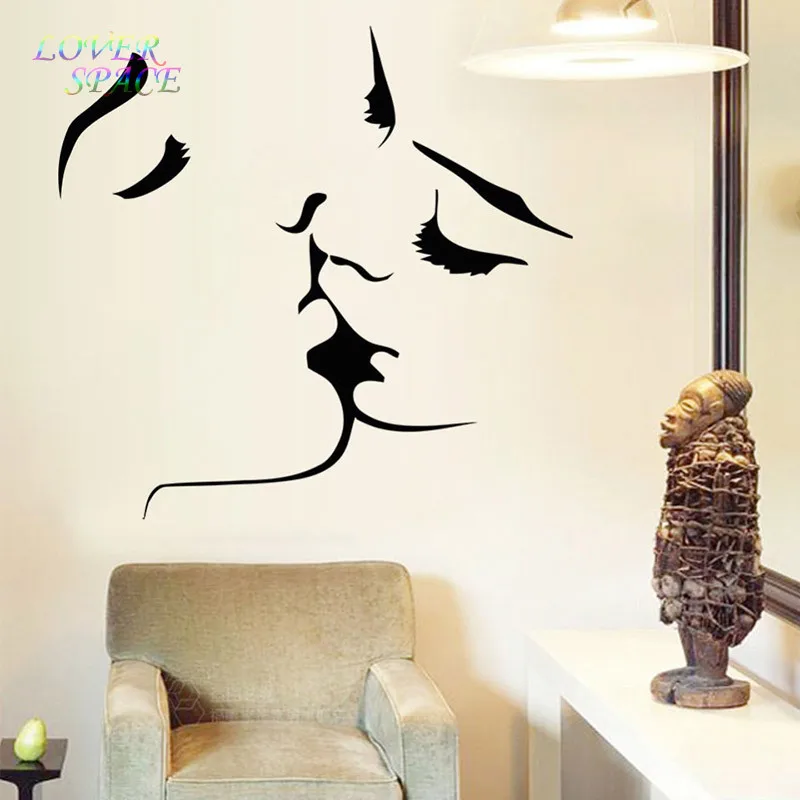 Новый Сексуальный Поцелуй Цитата Стикер Стены Обои Наклейки На Дома Настенной