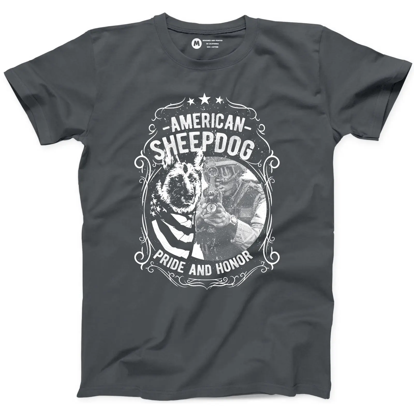 2019 забавная футболка в виде американской овчины полицейский офицер гордости