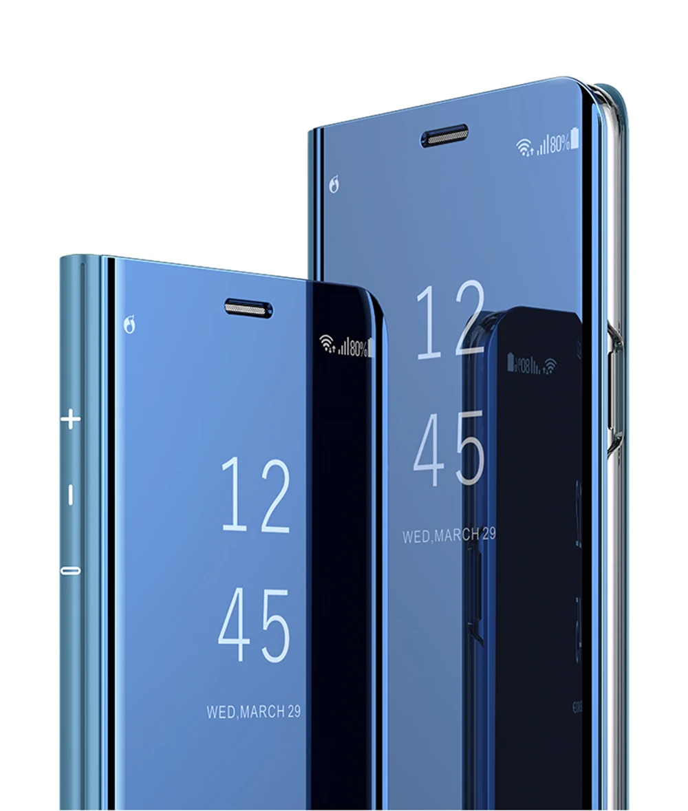 Зеркальный чехол для samsung Galaxy S8, откидная крышка, зеркальный смарт-чип внутри для samsung S8 Plus Note 8 S9 S9 plus, чехол для телефона