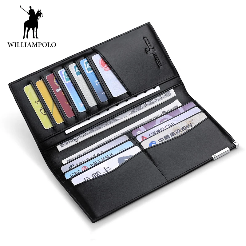 Мужские кошельки от известного бренда натуральная кожа тонкая сумка для