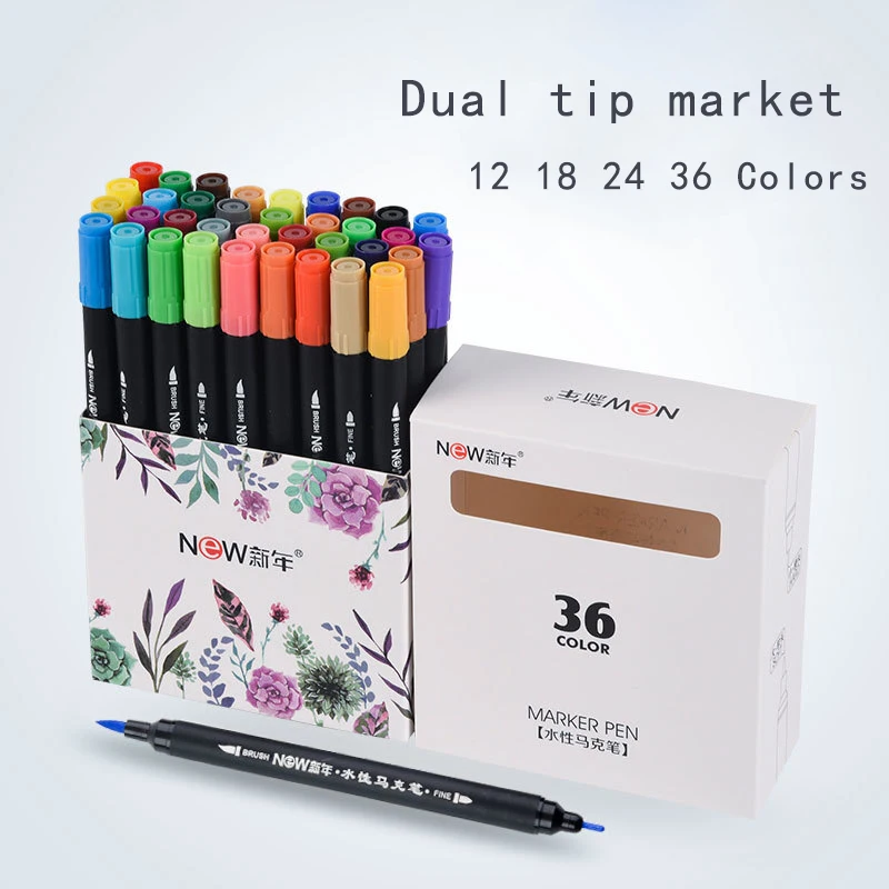 Каллиграфический набор мягких ручек кистей Маркеры цвета воды помытая ручка для