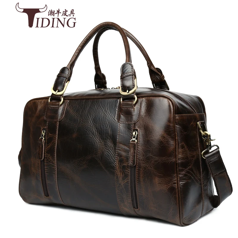 Мужские дорожные сумки из коровьей кожи 2017 мужские многофункциональная Дорожная