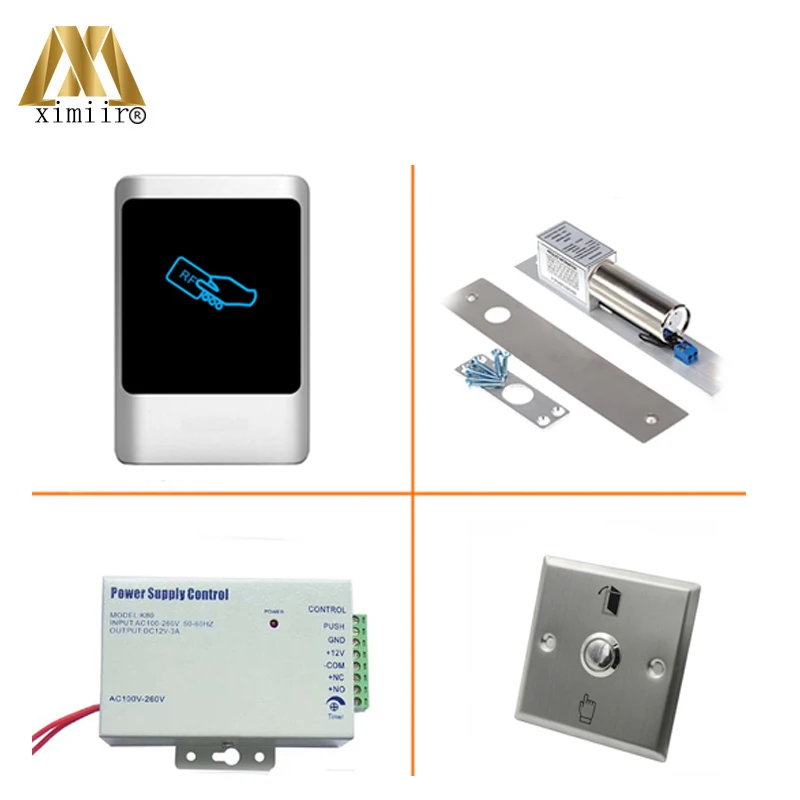 Good Quality Access Control M07 Kit With Electromagnetic Lock/12V3A Power Supply/Infrared Exit button IP65 Controller | Безопасность и
