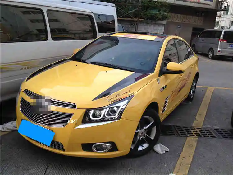 Автомобильный стиль светодиодный фары для Chevrolet Cruze 2010- для Cruze Головной фонарь светодиодный DRL Объектив двойной луч H7 HID Xenon bi xenon объектив