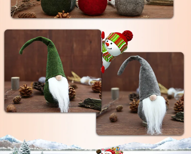 Рождественский шведский Санта-Клаус Tomte Gnome Плюшевая Кукла вечерние год ужин Вечеринка рождественские украшения домашний фестиваль украшения