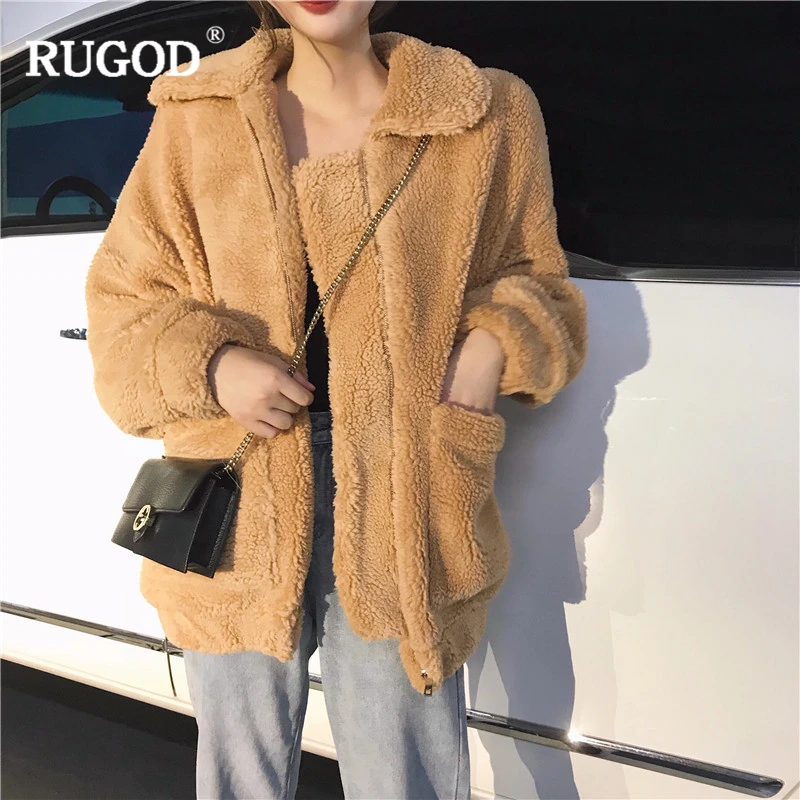 Куртка RUGOD Женская теплая свободная для зимы|Женские куртки| |