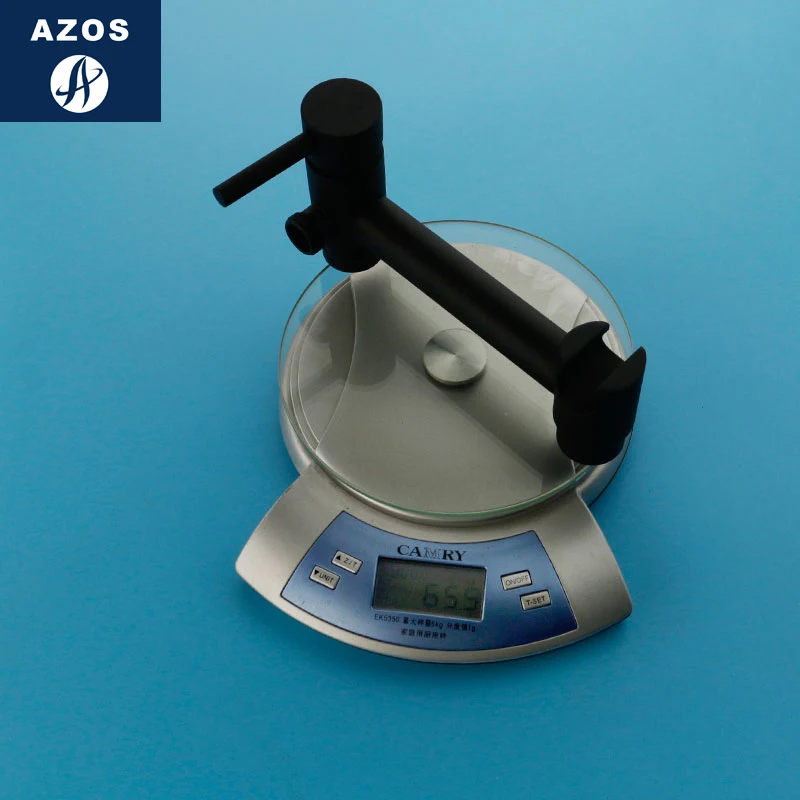 Azos Bidet Faucet Pressurized Sprinkler Head Brass Black Cold and Hot Switch Single Function Washing Machine Pet Bath Toilet Rou |