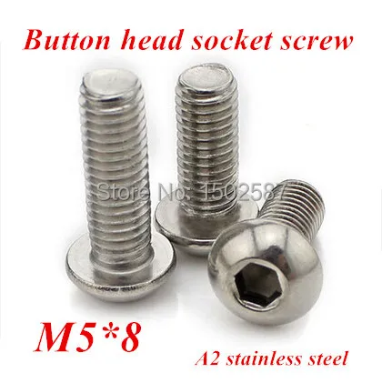 100 шт./лот M5 * 8 Bolt A2 70 ISO7380 болт/болт из нержавеющей стали SUS304 m2 x мм|sus304 material|stainless