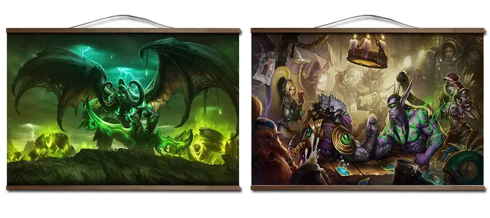 Плакат для World of Warcrafts lllidan Stormrage постеры печати на холсте украшения живопись с твердой древесины Висячие свиток