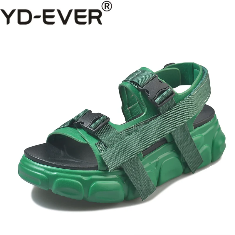 Женские сандалии на плоской подошве цвет белый черный зеленый Босоножки