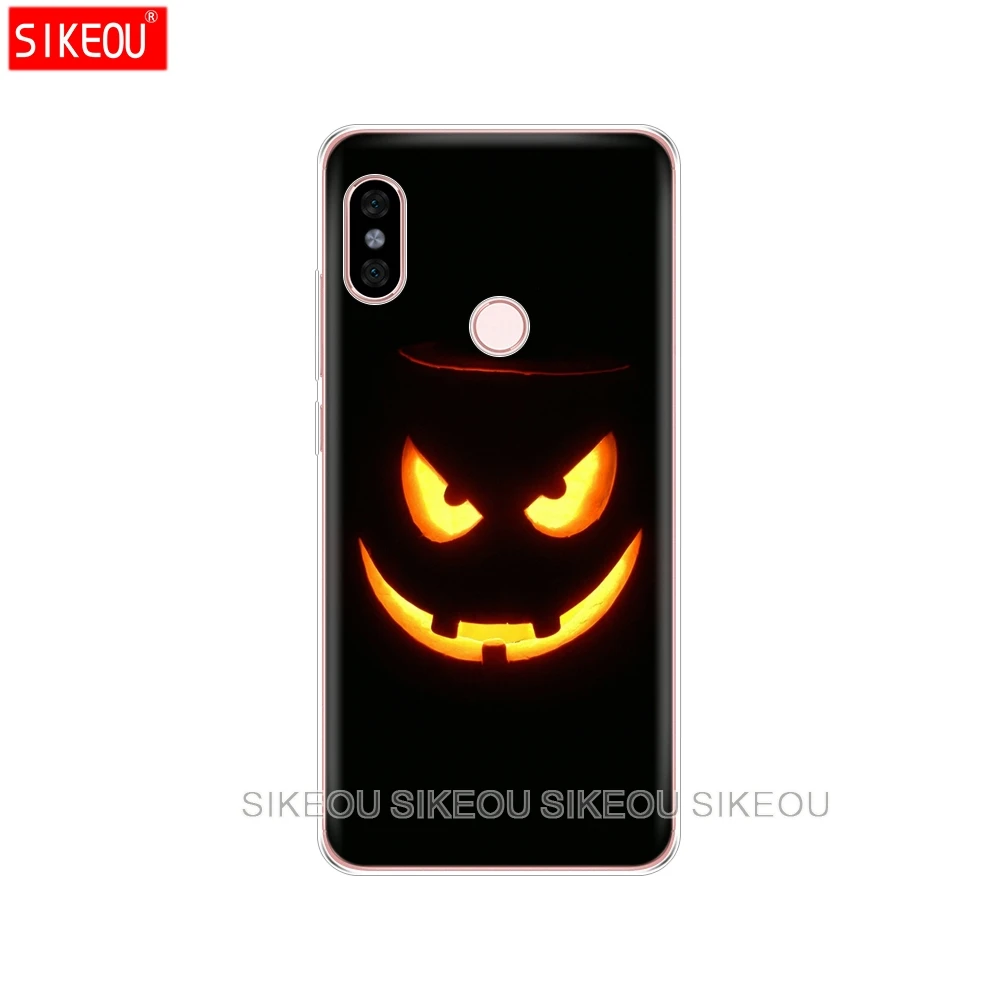 Силиконовый чехол для телефона Xiaomi redmi S2 Y2 6 5 2 3 3s pro PLUS note 4 4X 4A 5A 6A с тыквой на