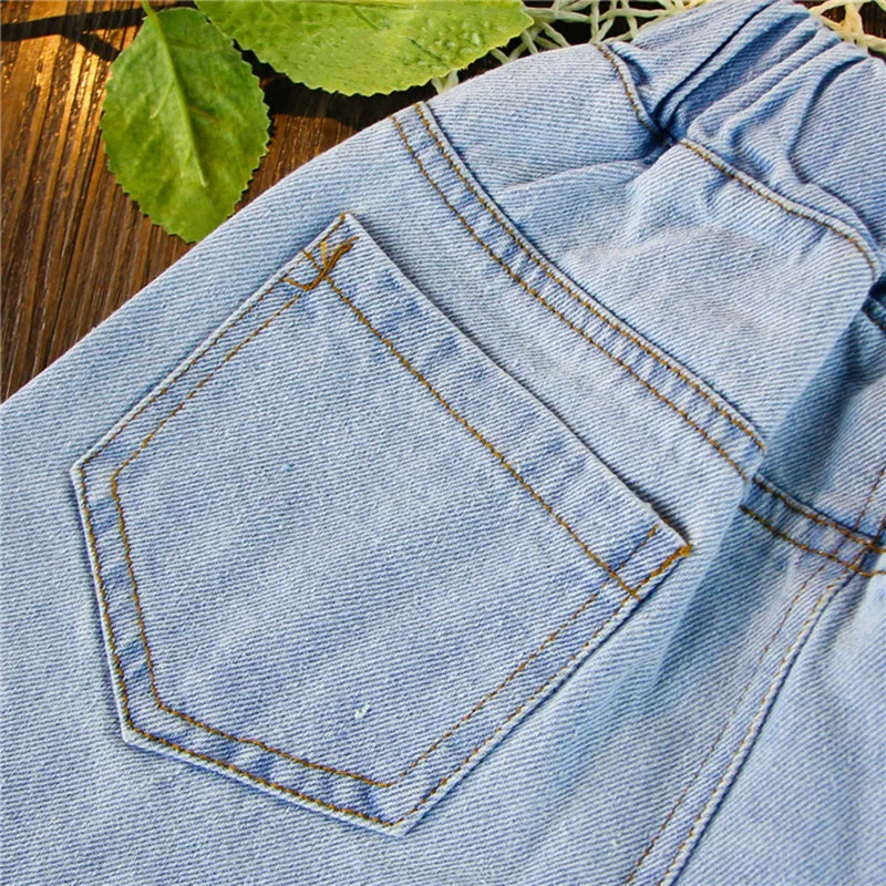 AiLe Rabbit/комплекты одежды для девочек Шифоновая блузка Джинсовые шорты 2 предмета