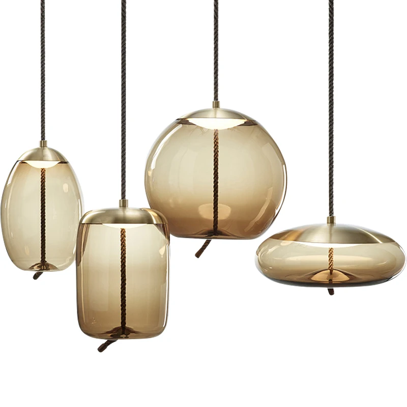 

Modern Glass Pendant Lights Goble hanglamp kitchen living room lighting luminaire living room light fixtures indoor pendant lamp