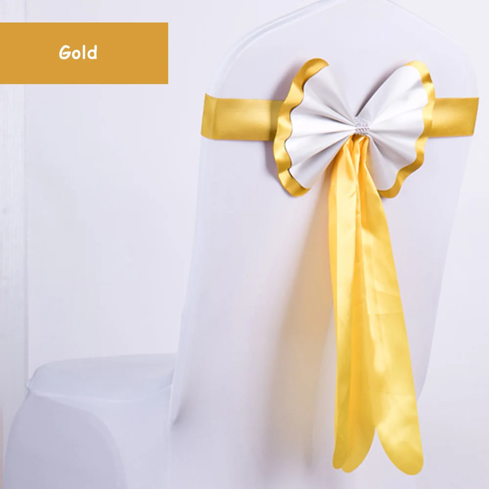 Оптом 50 шт./лот фиолетовый/синий/желтый двойной толстый стул с бантом в виде