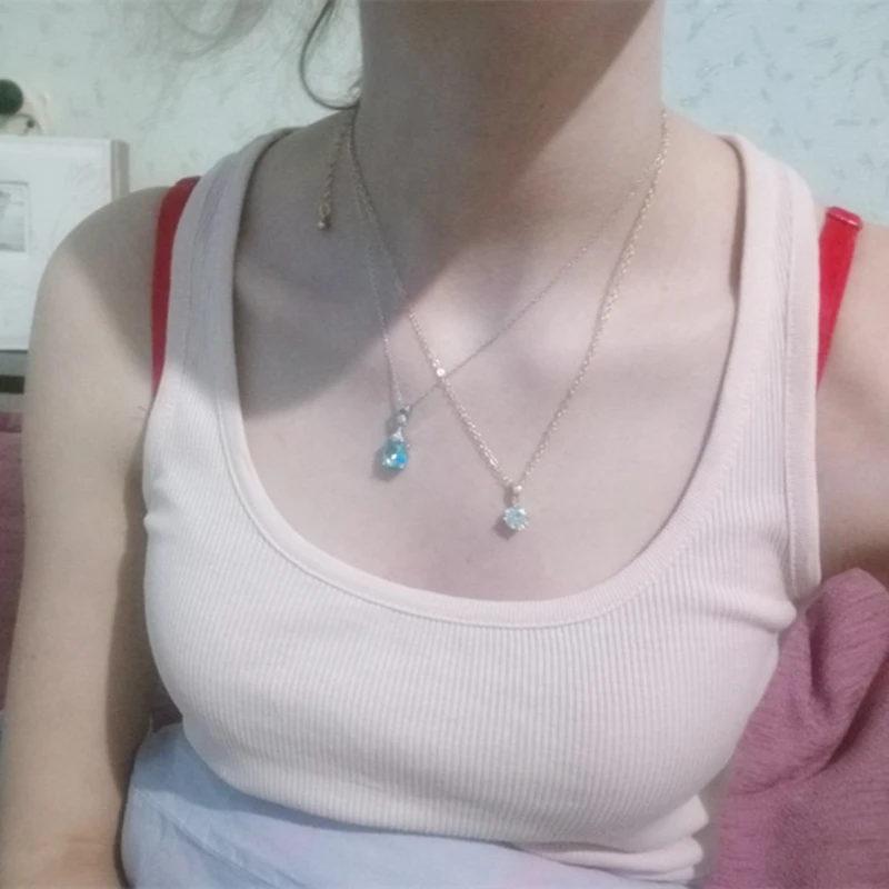 Женское Ожерелье с кулоном IF ME простое модное ювелирное изделие Серебряного и