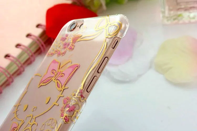 Новый горячий мода 3D симпатичный мультфильм Kawaii плакировкой прозрачный привет