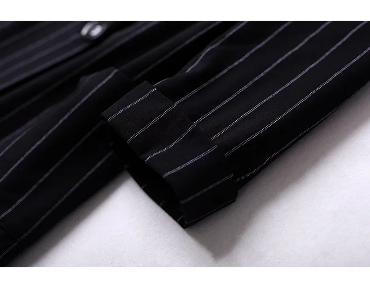 Jacket female  spring new style black temperament suit jacket female wild self-cultivation casual stripes OL professional suit