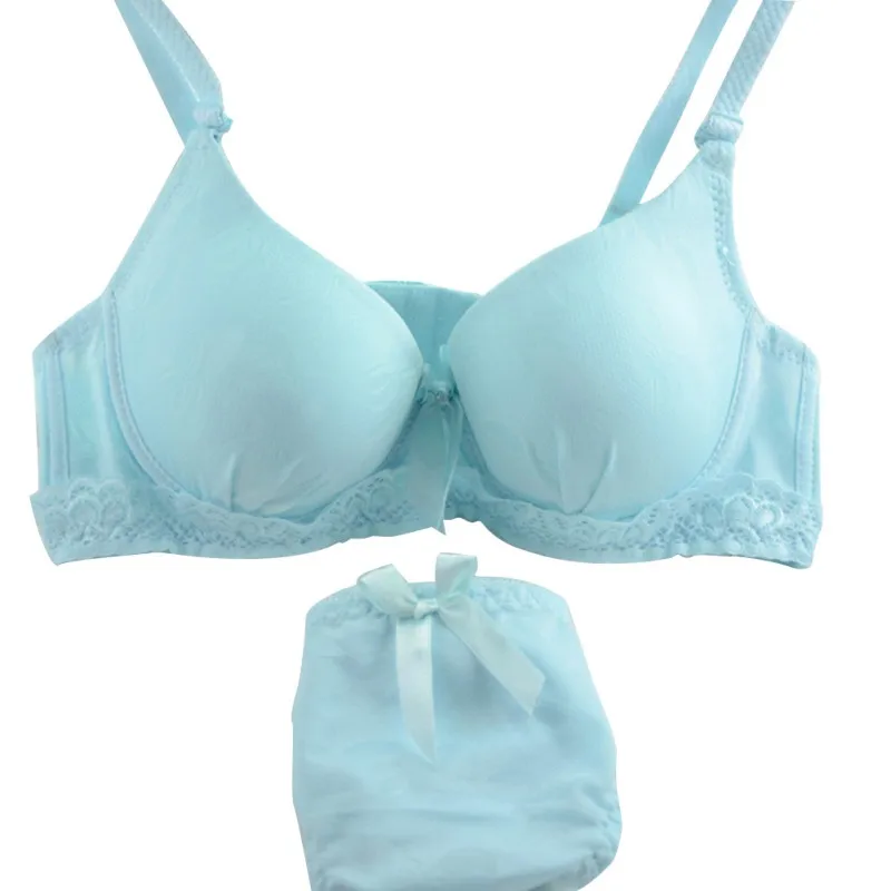 Нижнее белье женское хлопковое с чашками пуш ап|bra set|set upyoung girl |