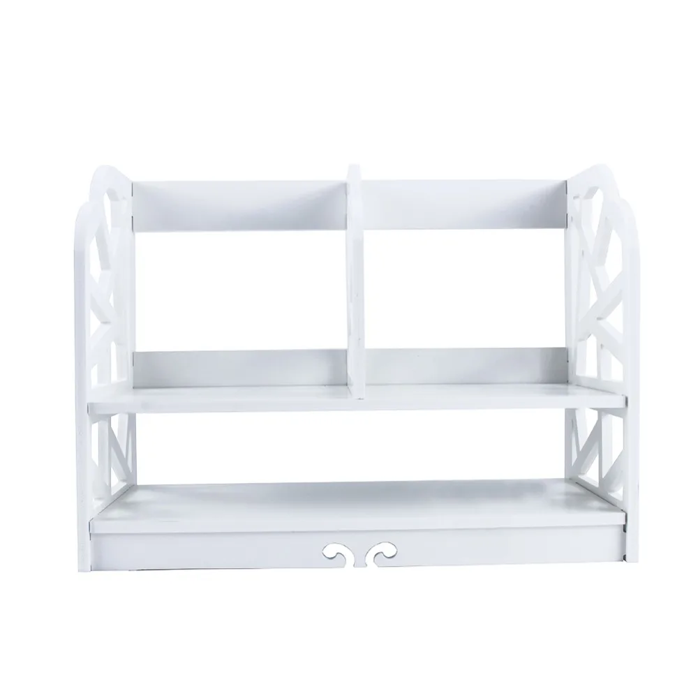 2 яруса DIY стеллажи CD книжный ящик для хранения Дисплей шкаф полка домашнего офиса