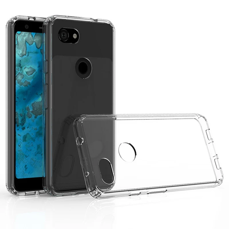 Для Google Pixel 3a XL чехол TPU бампер жесткий PC акриловый прозрачный Кристальный чехол для телефона чехол для Google Pixel 3 3A Lite XL 3AXL 3XL