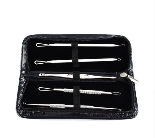 Инструменты для ухода за кожей лица 5 шт. набор инструментов удаления угрей