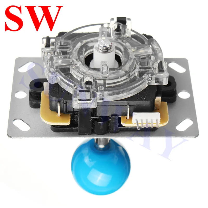 Синий с желтым 2 плеер DIY аркадные наборы для ПК USB энкодер+ Sanwa стильный джойстик с печатной платой+ 30 мм/24 мм аркадные кнопки