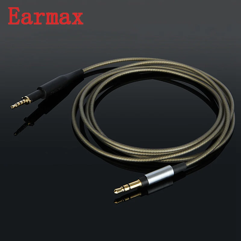 Обновление Earmax для Urbanite кабель для наушников 3,5 мм до 2,5 мм HIFI посеребренный аудио Aux провод Замена для Sennheiser