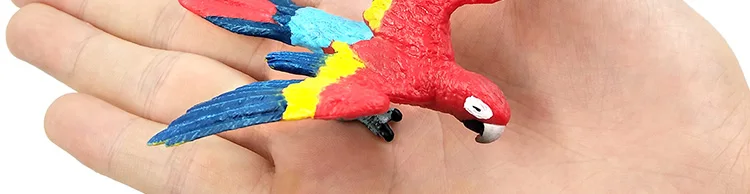 Имитация мини-попугая птица фигурка животного модель Фигурка домашний декор миниатюрное украшение для сада в виде Феи аксессуары современная статуя