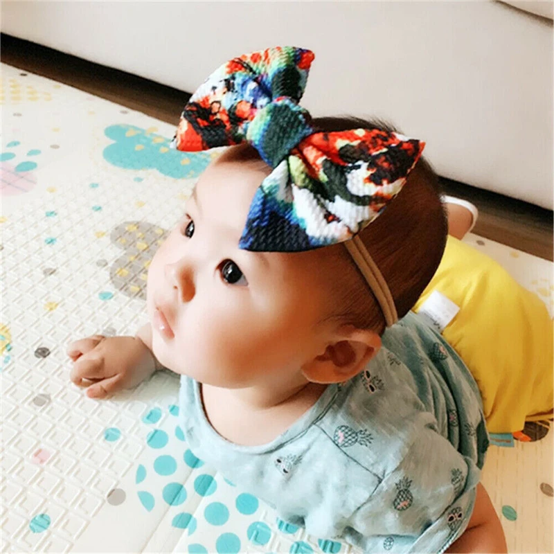 2019 New Baby Headband High Elastic Cute Bow Flower Kids Hair Accessories Headwear Bows Wrap | Детская одежда и обувь