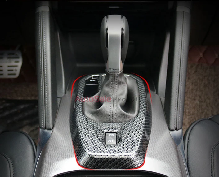 Внутренняя коробка передач для Renault Koleos 2017 матовая АБС хром/углеродное волокно 1